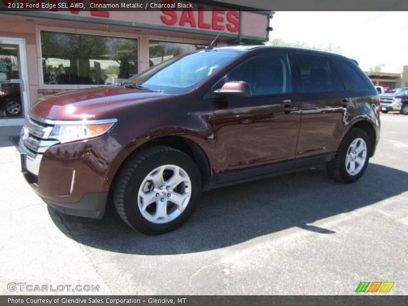 Cinnamon Metallic / Charcoal Black 2012 Ford Edge SEL AWD