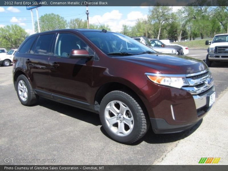 Cinnamon Metallic / Charcoal Black 2012 Ford Edge SEL AWD