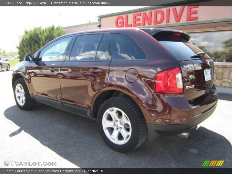 Cinnamon Metallic / Charcoal Black 2012 Ford Edge SEL AWD