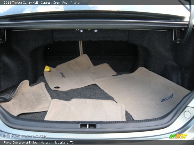 Cypress Green Pearl / Ivory 2012 Toyota Camry XLE