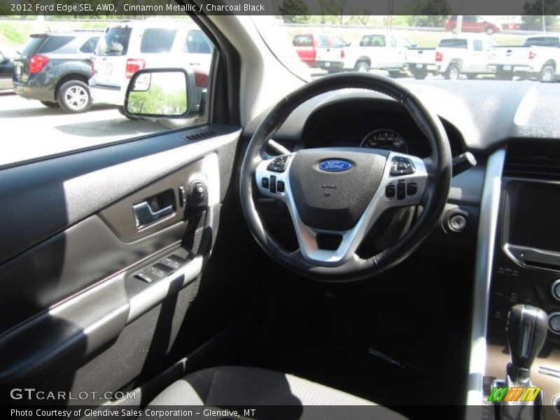 Cinnamon Metallic / Charcoal Black 2012 Ford Edge SEL AWD