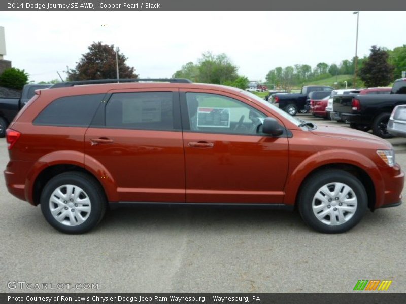 Copper Pearl / Black 2014 Dodge Journey SE AWD