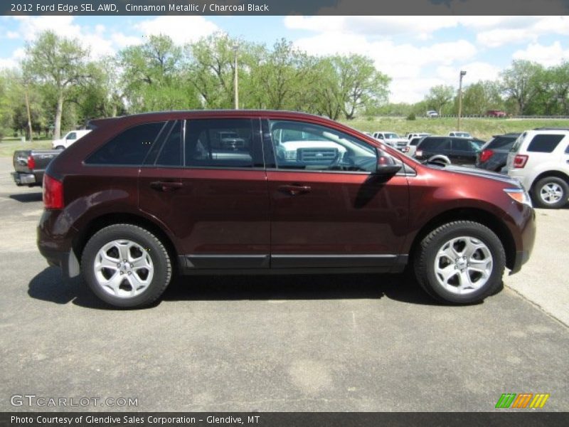 Cinnamon Metallic / Charcoal Black 2012 Ford Edge SEL AWD