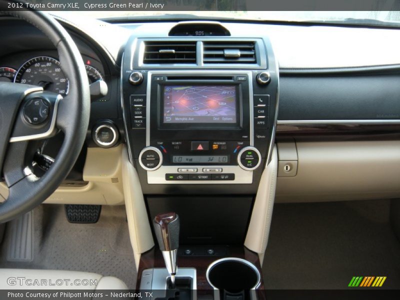 Cypress Green Pearl / Ivory 2012 Toyota Camry XLE