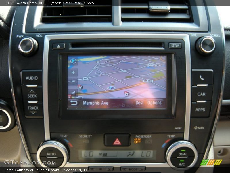 Cypress Green Pearl / Ivory 2012 Toyota Camry XLE