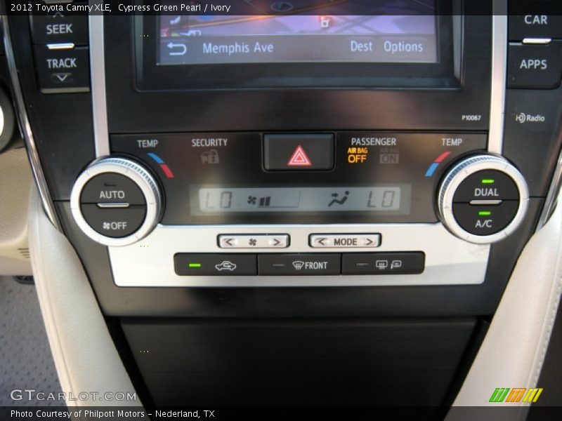 Cypress Green Pearl / Ivory 2012 Toyota Camry XLE