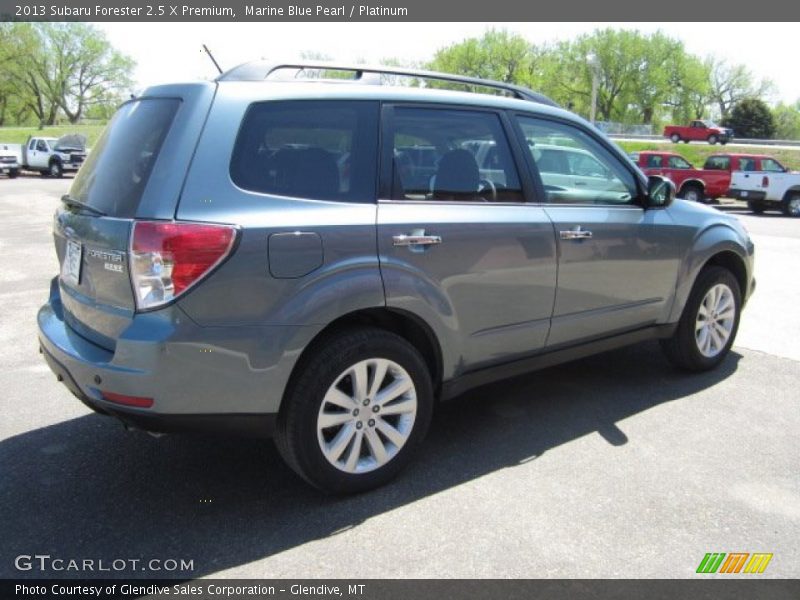 Marine Blue Pearl / Platinum 2013 Subaru Forester 2.5 X Premium