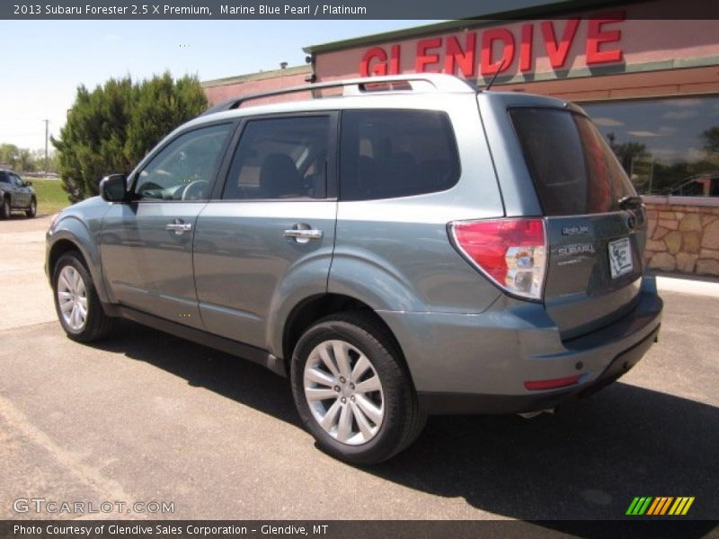 Marine Blue Pearl / Platinum 2013 Subaru Forester 2.5 X Premium