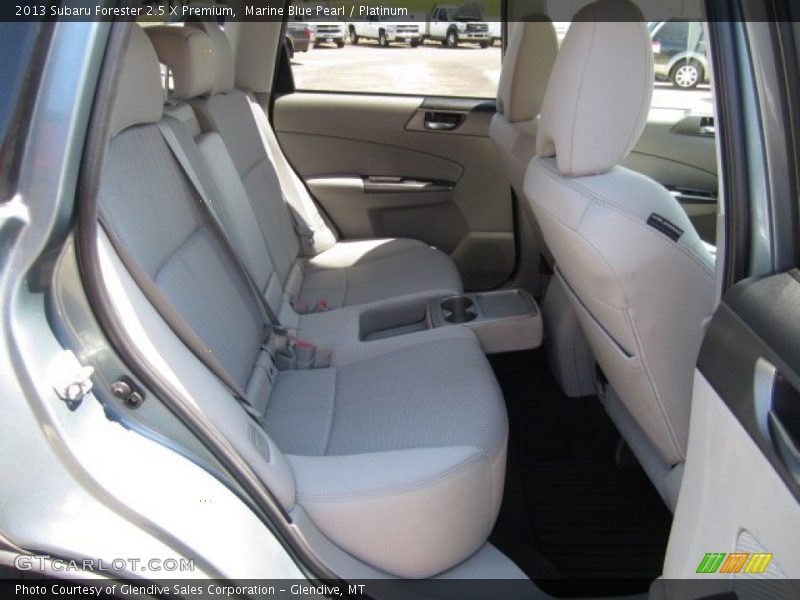 Marine Blue Pearl / Platinum 2013 Subaru Forester 2.5 X Premium
