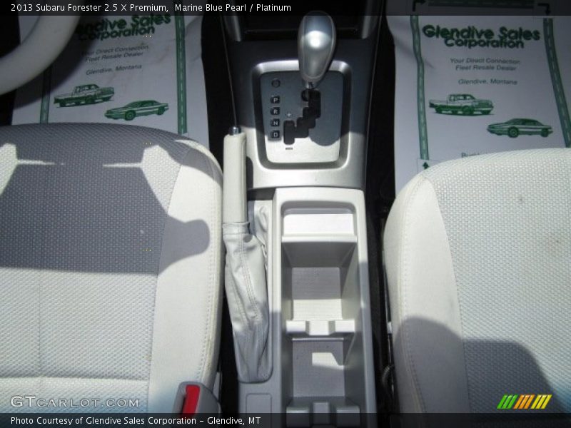 Marine Blue Pearl / Platinum 2013 Subaru Forester 2.5 X Premium