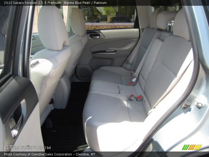 Marine Blue Pearl / Platinum 2013 Subaru Forester 2.5 X Premium