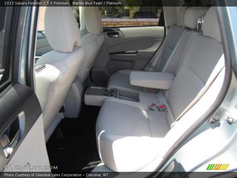 Marine Blue Pearl / Platinum 2013 Subaru Forester 2.5 X Premium