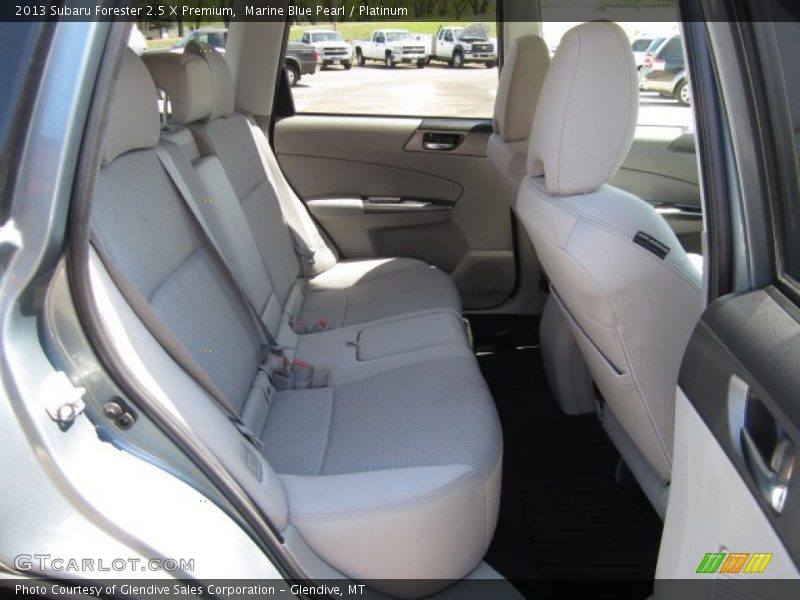 Marine Blue Pearl / Platinum 2013 Subaru Forester 2.5 X Premium