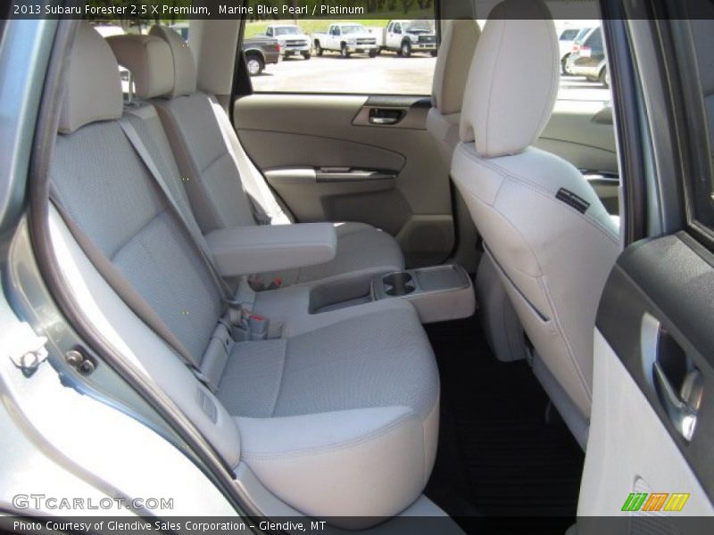 Marine Blue Pearl / Platinum 2013 Subaru Forester 2.5 X Premium