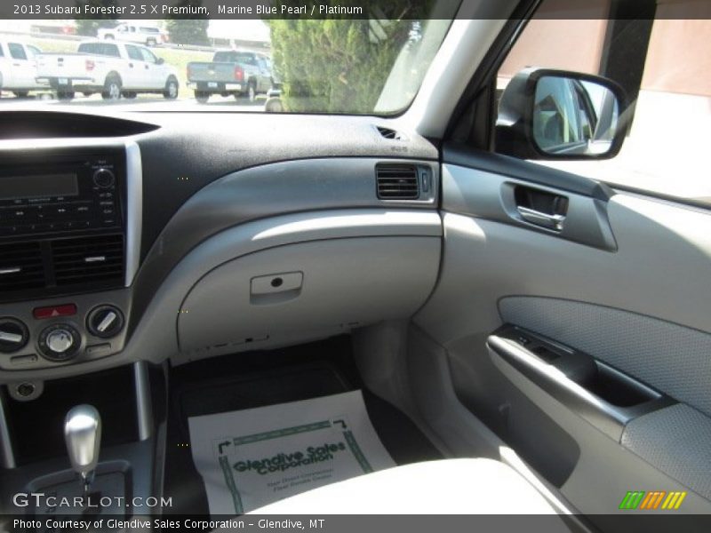 Marine Blue Pearl / Platinum 2013 Subaru Forester 2.5 X Premium