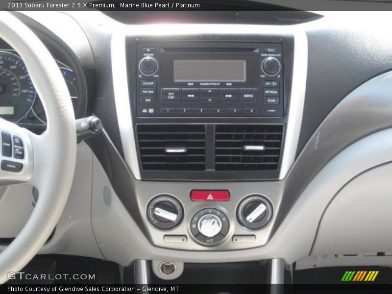 Marine Blue Pearl / Platinum 2013 Subaru Forester 2.5 X Premium