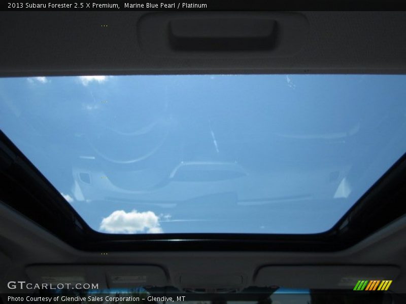 Marine Blue Pearl / Platinum 2013 Subaru Forester 2.5 X Premium