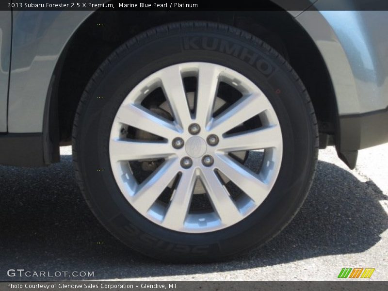 Marine Blue Pearl / Platinum 2013 Subaru Forester 2.5 X Premium