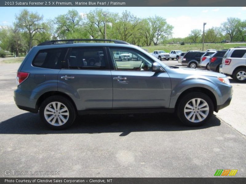 Marine Blue Pearl / Platinum 2013 Subaru Forester 2.5 X Premium