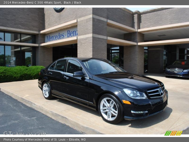 Black / Black 2014 Mercedes-Benz C 300 4Matic Sport