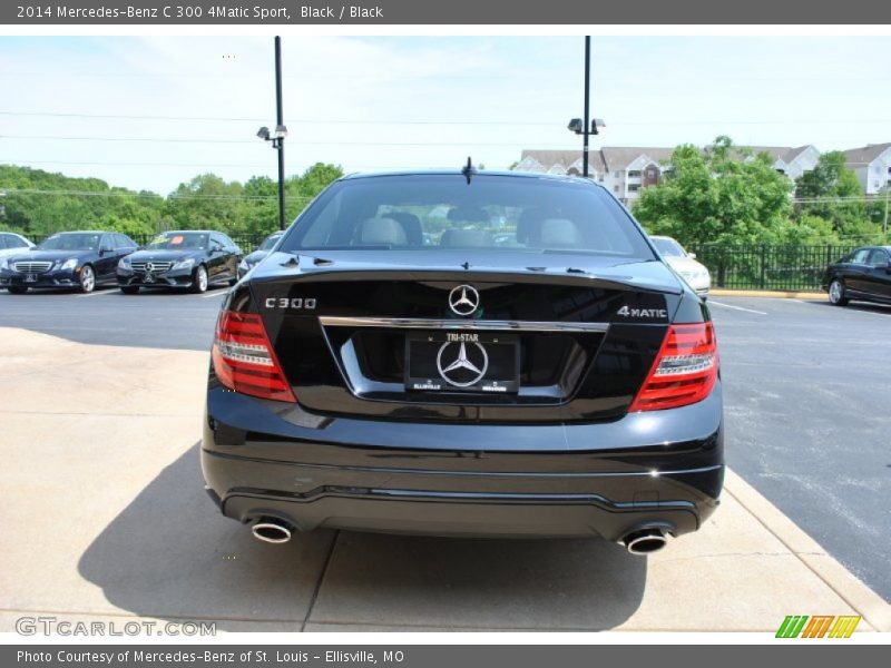 Black / Black 2014 Mercedes-Benz C 300 4Matic Sport