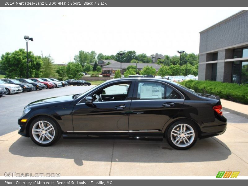 Black / Black 2014 Mercedes-Benz C 300 4Matic Sport