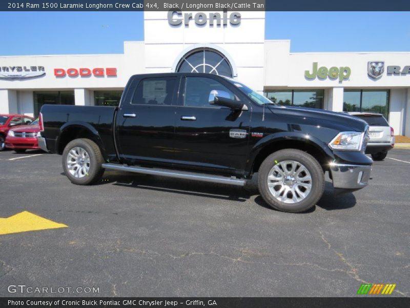 Black / Longhorn Black/Cattle Tan 2014 Ram 1500 Laramie Longhorn Crew Cab 4x4