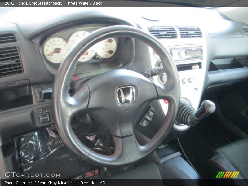 Taffeta White / Black 2002 Honda Civic Si Hatchback