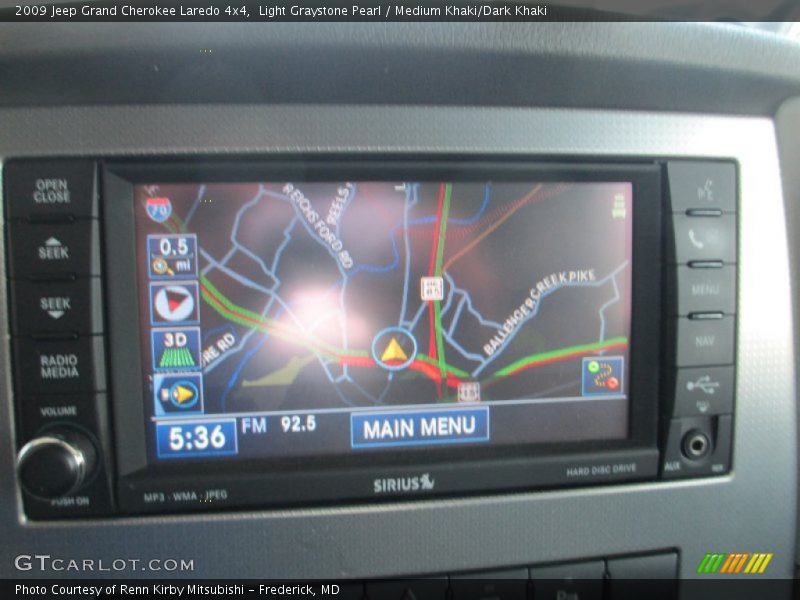 Light Graystone Pearl / Medium Khaki/Dark Khaki 2009 Jeep Grand Cherokee Laredo 4x4