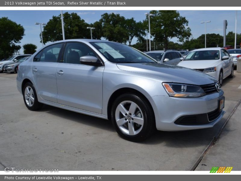 Reflex Silver Metallic / Titan Black 2013 Volkswagen Jetta TDI Sedan