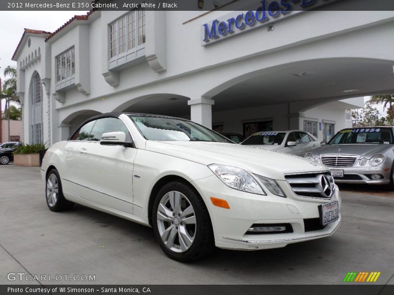 Arctic White / Black 2012 Mercedes-Benz E 350 Cabriolet