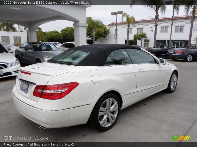 Arctic White / Black 2012 Mercedes-Benz E 350 Cabriolet