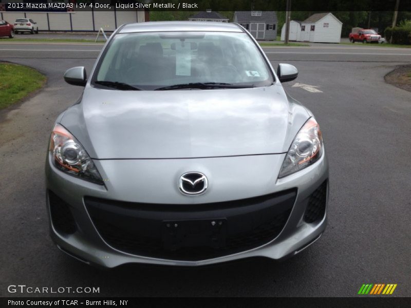 Liquid Silver Metallic / Black 2013 Mazda MAZDA3 i SV 4 Door