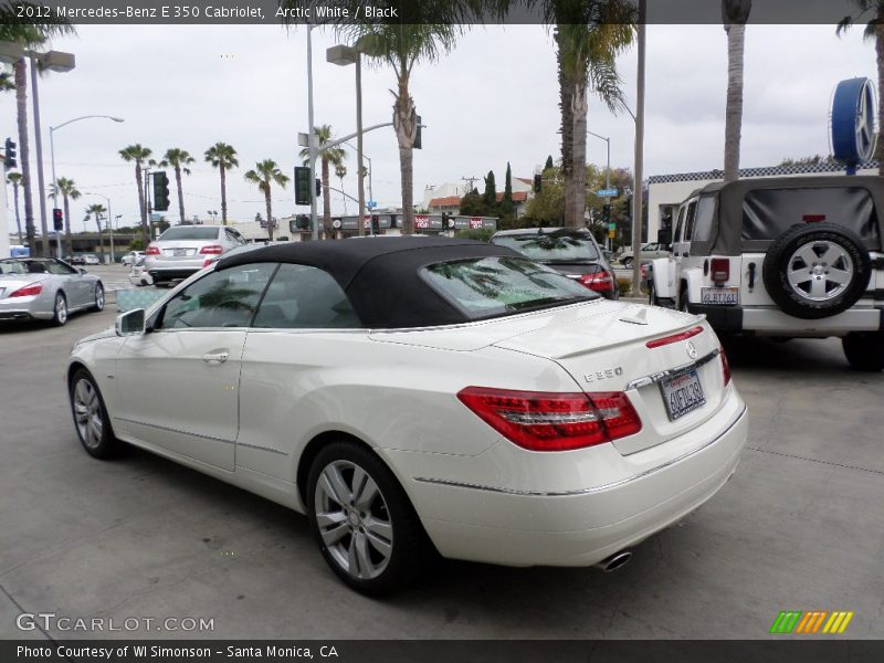 Arctic White / Black 2012 Mercedes-Benz E 350 Cabriolet