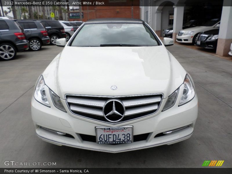 Arctic White / Black 2012 Mercedes-Benz E 350 Cabriolet