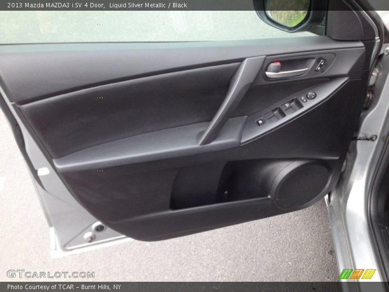 Liquid Silver Metallic / Black 2013 Mazda MAZDA3 i SV 4 Door