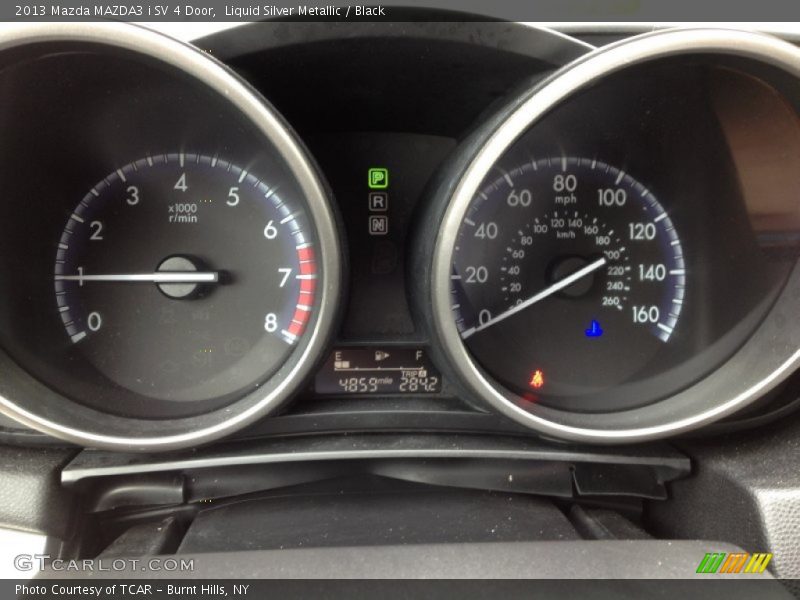 Liquid Silver Metallic / Black 2013 Mazda MAZDA3 i SV 4 Door