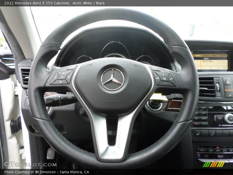 Arctic White / Black 2012 Mercedes-Benz E 350 Cabriolet