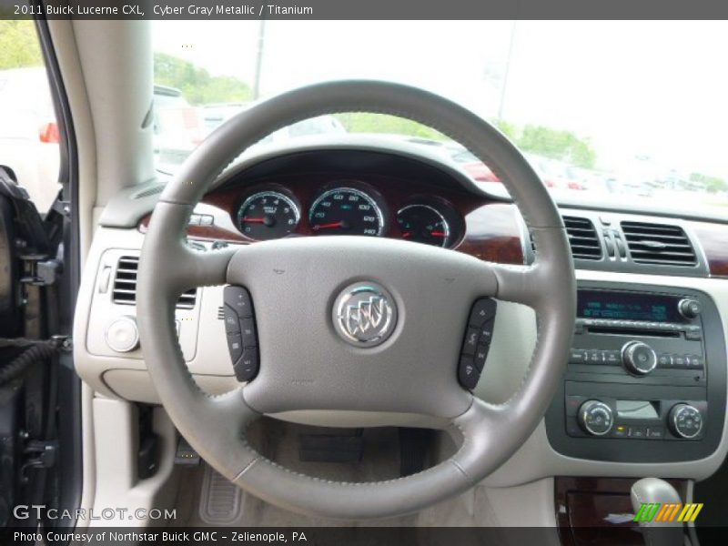Cyber Gray Metallic / Titanium 2011 Buick Lucerne CXL