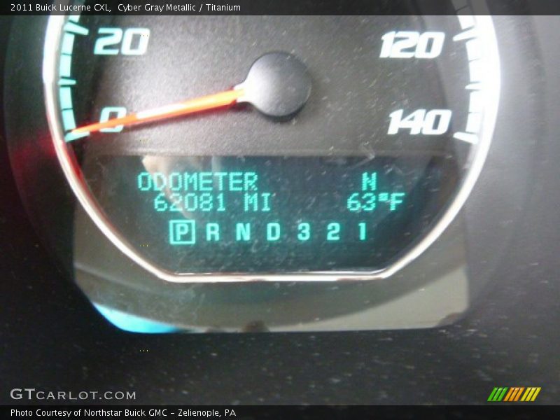 Cyber Gray Metallic / Titanium 2011 Buick Lucerne CXL