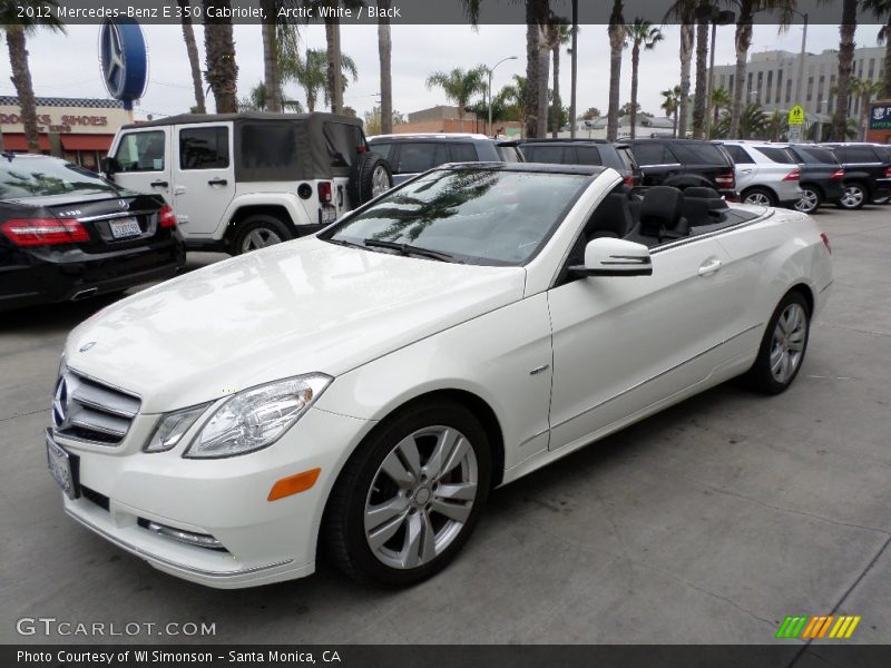 Arctic White / Black 2012 Mercedes-Benz E 350 Cabriolet