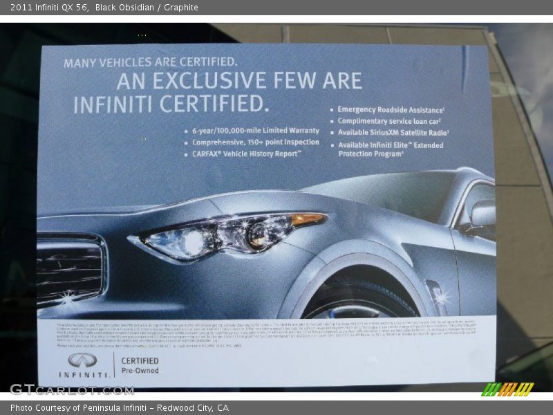 Black Obsidian / Graphite 2011 Infiniti QX 56