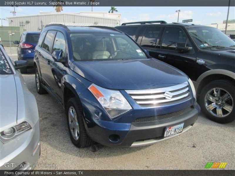 Sapphire Blue Metallic / Beige 2008 Suzuki XL7 Luxury