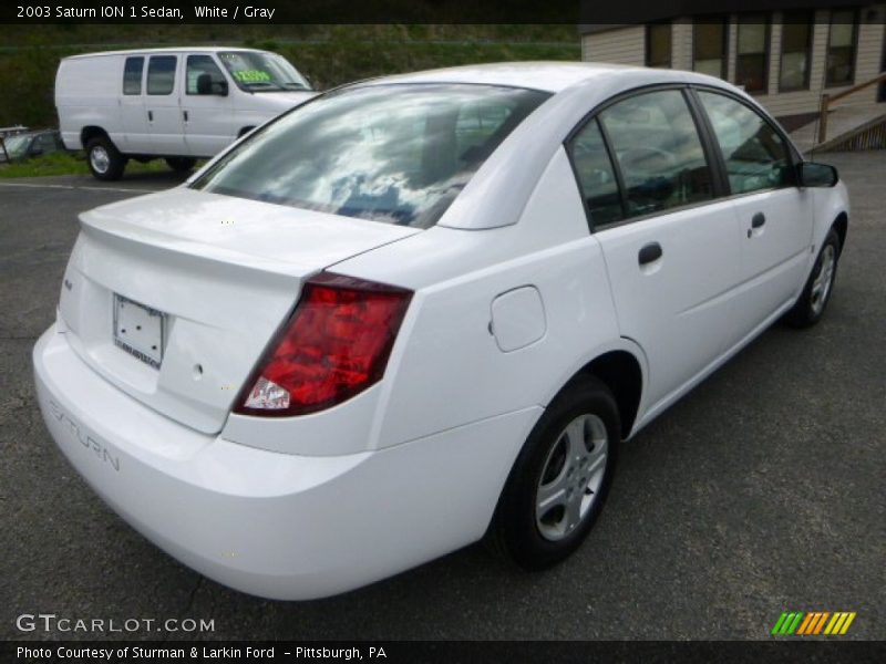 White / Gray 2003 Saturn ION 1 Sedan