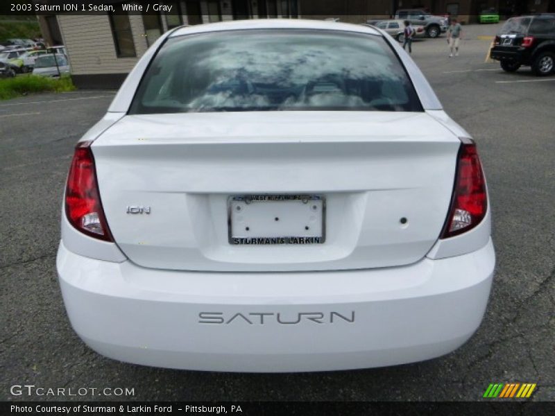 White / Gray 2003 Saturn ION 1 Sedan
