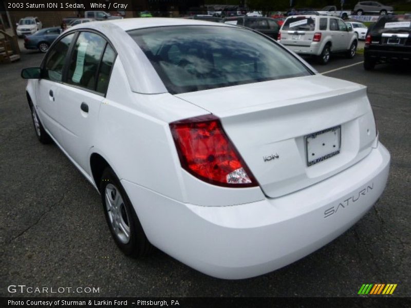 White / Gray 2003 Saturn ION 1 Sedan