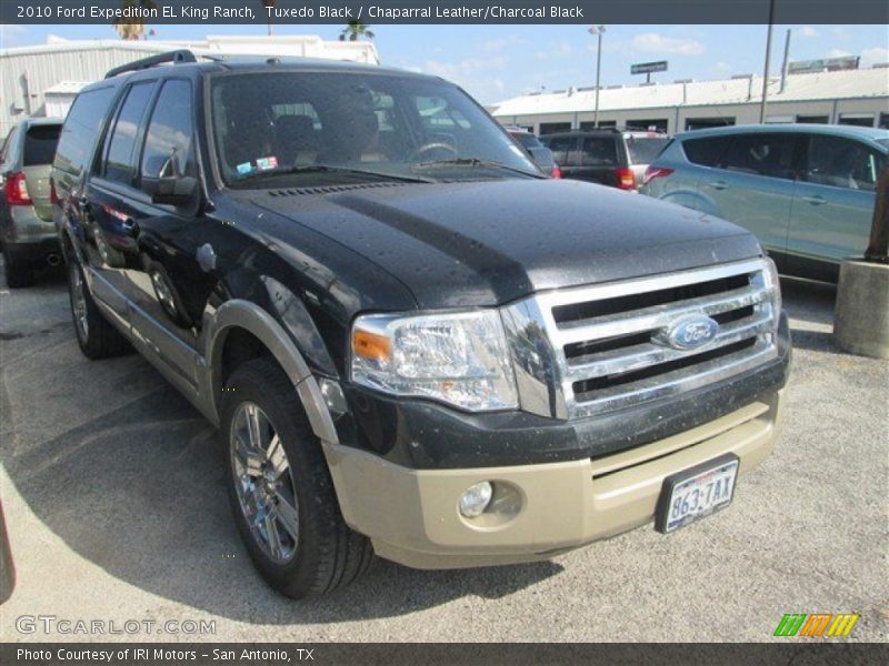 Tuxedo Black / Chaparral Leather/Charcoal Black 2010 Ford Expedition EL King Ranch