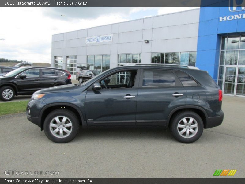 Pacific Blue / Gray 2011 Kia Sorento LX AWD