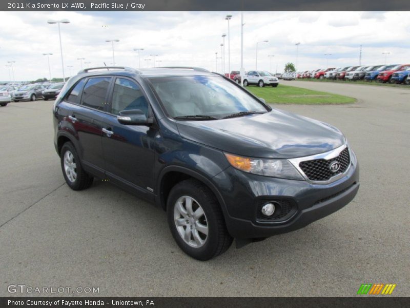 Pacific Blue / Gray 2011 Kia Sorento LX AWD