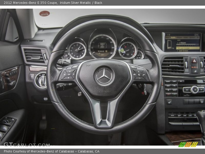 Iridium Silver Metallic / Black 2012 Mercedes-Benz E 350 Coupe